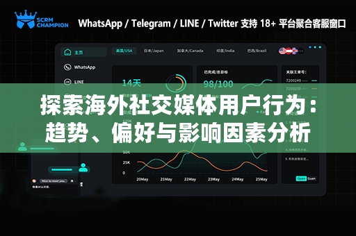 探索海外社交媒体用户行为：趋势、偏好与影响因素分析