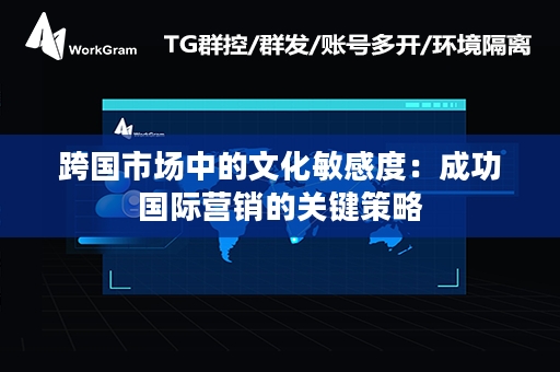 跨国市场中的文化敏感度：成功国际营销的关键策略