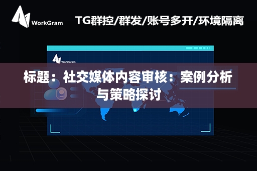 标题：社交媒体内容审核：案例分析与策略探讨