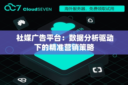  社媒广告平台：数据分析驱动下的精准营销策略