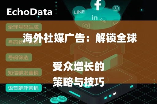  海外社媒广告：解锁全球受众增长的
策略与技巧