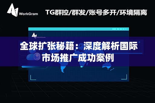  全球扩张秘籍：深度解析国际市场推广成功案例