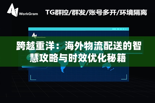  跨越重洋：海外物流配送的智慧攻略与时效优化秘籍