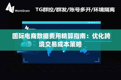  国际电商数据费用精算指南：优化跨境交易成本策略