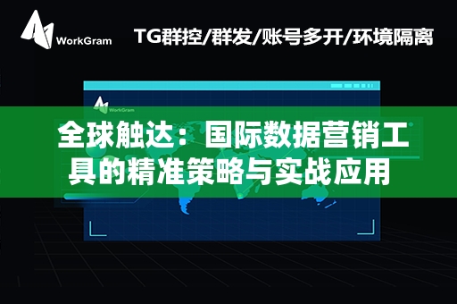  全球触达：国际数据营销工具的精准策略与实战应用