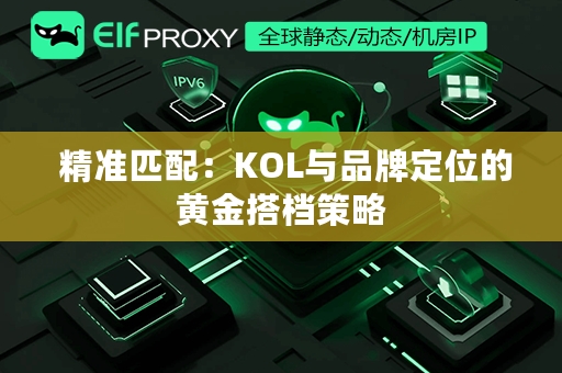  精准匹配：KOL与品牌定位的黄金搭档策略