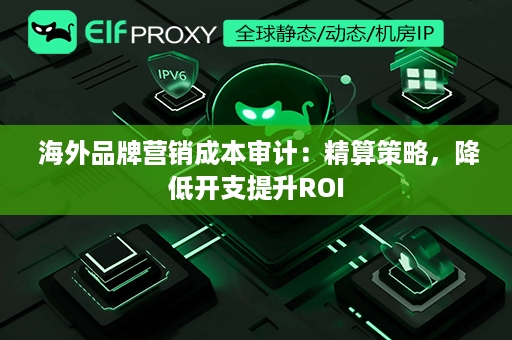  海外品牌营销成本审计：精算策略，降低开支提升ROI