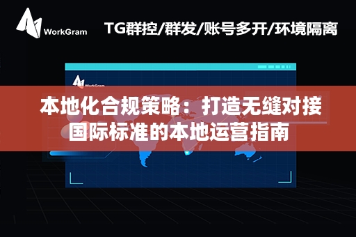  本地化合规策略：打造无缝对接国际标准的本地运营指南