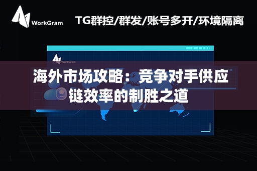  海外市场攻略：竞争对手供应链效率的制胜之道