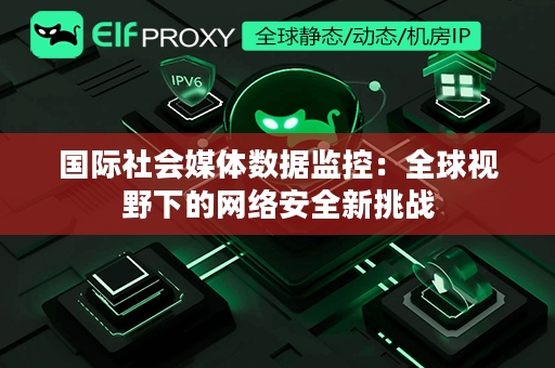 国际社会媒体数据监控：全球视野下的网络安全新挑战