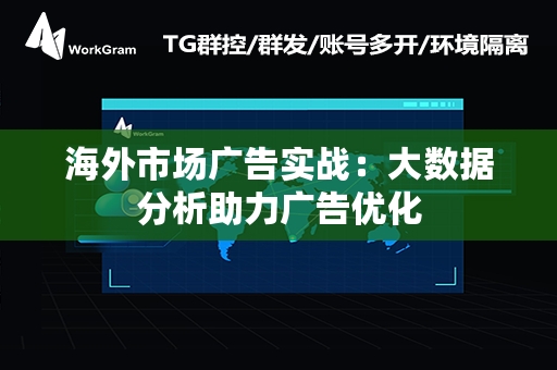 海外市场广告实战：大数据分析助力广告优化