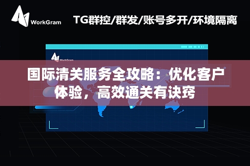 国际清关服务全攻略：优化客户体验，高效通关有诀窍