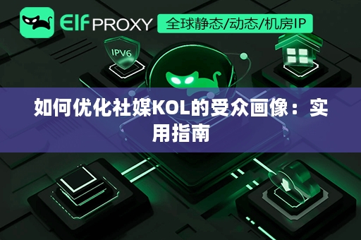 如何优化社媒KOL的受众画像：实用指南