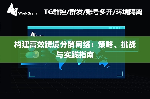 构建高效跨境分销网络：策略、挑战与实践指南