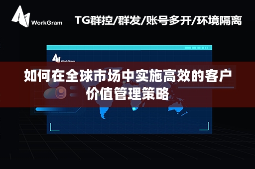 如何在全球市场中实施高效的客户价值管理策略