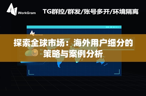 探索全球市场：海外用户细分的策略与案例分析