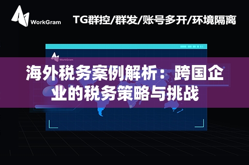 海外税务案例解析：跨国企业的税务策略与挑战