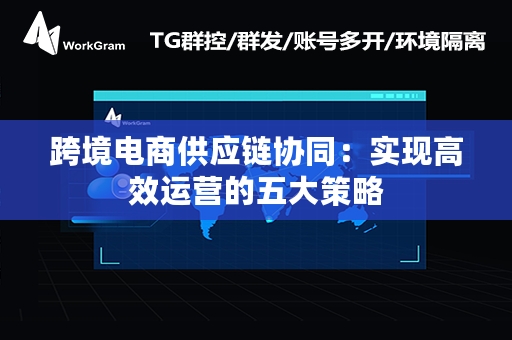 跨境电商供应链协同：实现高效运营的五大策略