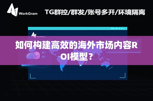 如何构建高效的海外市场内容ROI模型？