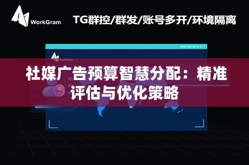  社媒广告预算智慧分配：精准评估与优化策略