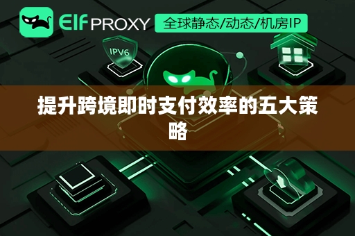 提升跨境即时支付效率的五大策略