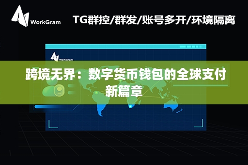  跨境无界：数字货币钱包的全球支付新篇章