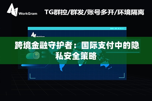  跨境金融守护者：国际支付中的隐私安全策略