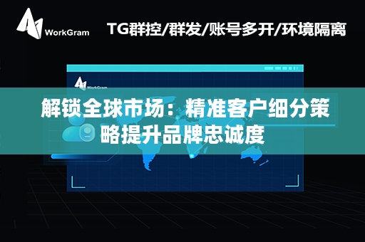  解锁全球市场：精准客户细分策略提升品牌忠诚度