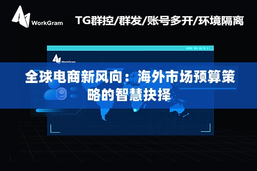  全球电商新风向：海外市场预算策略的智慧抉择