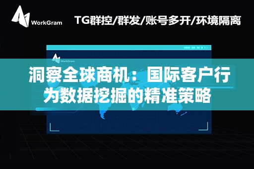  洞察全球商机：国际客户行为数据挖掘的精准策略