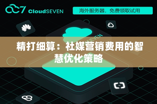  精打细算：社媒营销费用的智慧优化策略