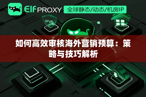 如何高效审核海外营销预算：策略与技巧解析