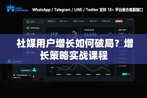  社媒用户增长如何破局？增长策略实战课程